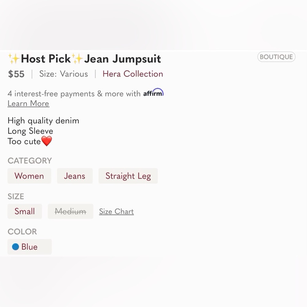 ✨Host Pick✨Jean Jumpsuit - Picture 10 of 10